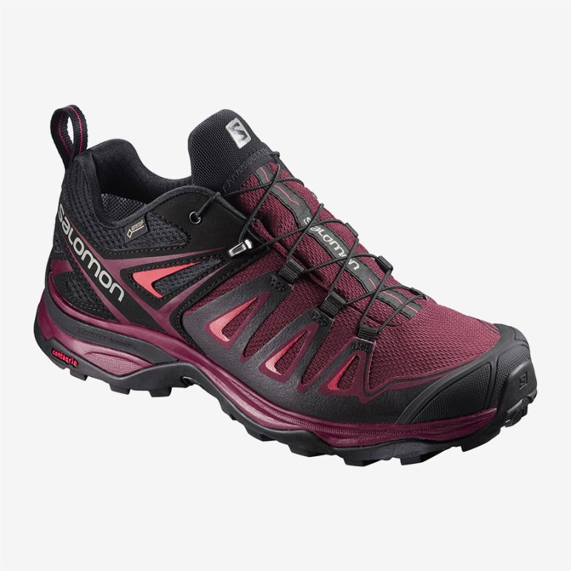 Scarpe Trekking Salomon X ULTRA 3 GTX W Donna Rosse IT 1-J35